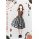 Forest Wardrobe Persimmon Orange Cat Blouse Vest and Skirt(Full Payment Without Shipping)
